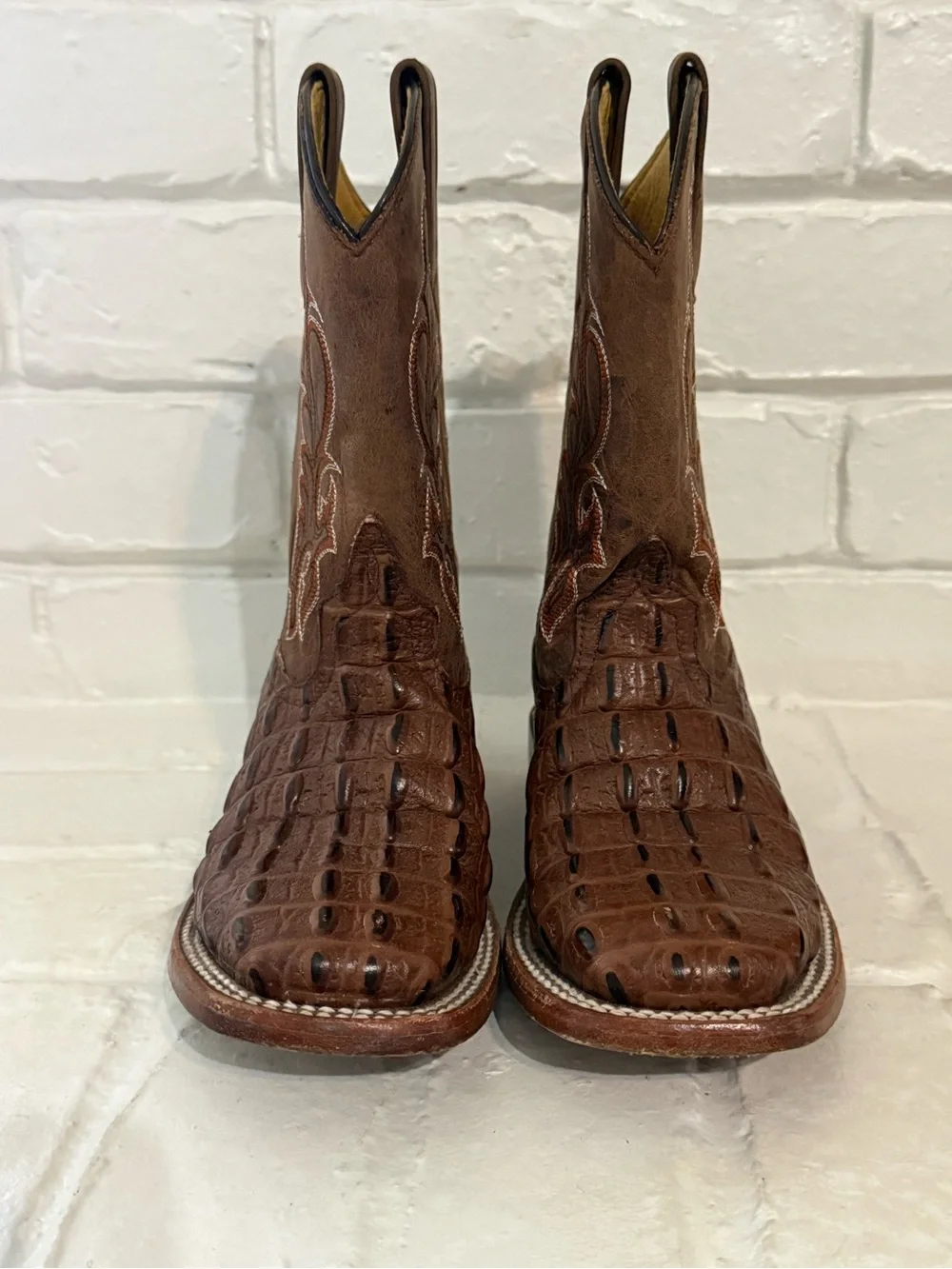 HP brown croc